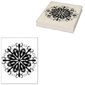 Geometrische vorm filigraan patroon art stempel (Gestempeld)