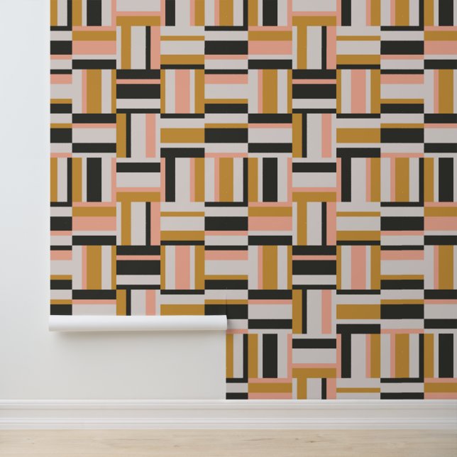 Geometrische vorm Patroon Behang (Applicatie)