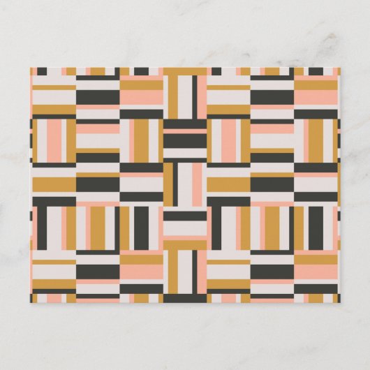 Geometrische vorm Patroon Feestdagenkaart (Voorkant)