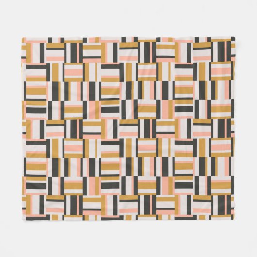 Geometrische vorm Patroon Fleece Deken (Voorkant (Horizontaal))