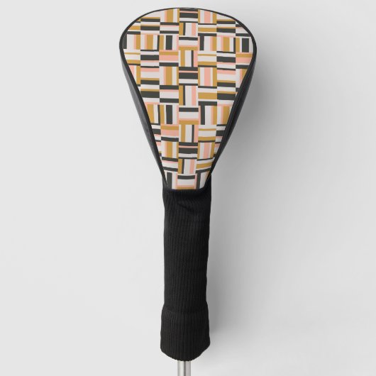 Geometrische vorm Patroon Golfheadcover (Voorkant)