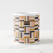 Geometrische vorm Patroon Grote Koffiekop (Voorkant)