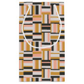 Geometrische vorm Patroon Klein Cadeauzakje (Achterkant)