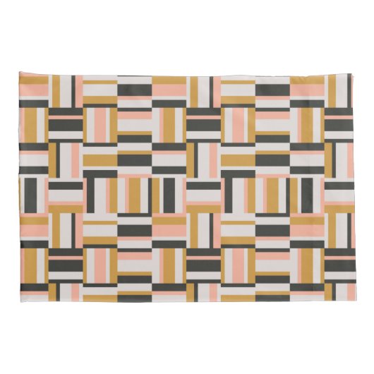 Geometrische vorm Patroon Kussensloop (Achterkant-Rechts)