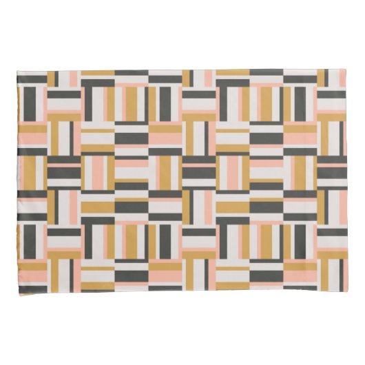 Geometrische vorm Patroon Kussensloop (Voorkant-Rechts)