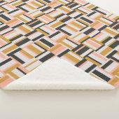 Geometrische vorm Patroon Sherpa Deken (3/4)