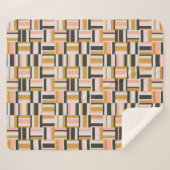 Geometrische vorm Patroon Sherpa Deken (Voorkant (horizontaal))