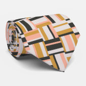 Geometrische vorm Patroon Stropdas (Opgerold)
