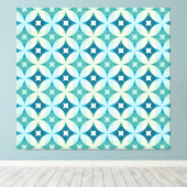 Geometrische vormen,  abstract behang. canvas afdruk (Insitu (Houten vloer))