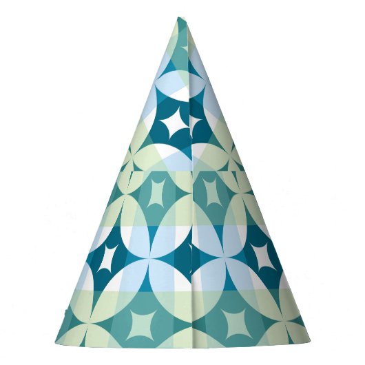 Geometrische vormen,  abstract behang. feesthoedjes (Achterkant)