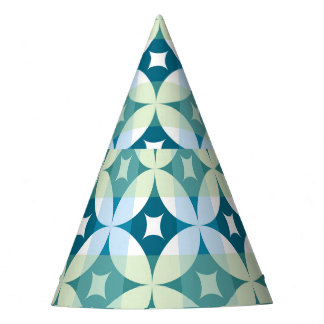 Geometrische vormen, abstract behang. feesthoedjes