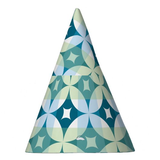 Geometrische vormen, abstract behang. feesthoedjes (Rechts)