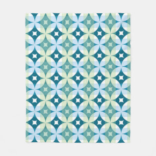 Geometrische vormen, abstract behang. fleece deken