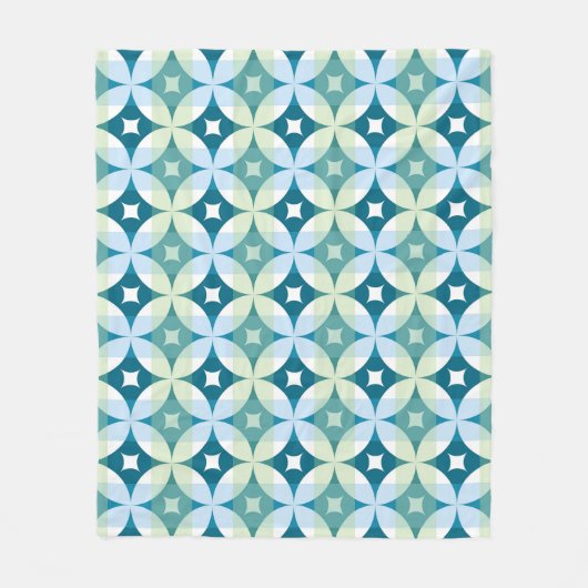 Geometrische vormen,  abstract behang. fleece deken (Voorkant)