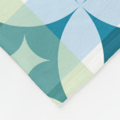 Geometrische vormen,  abstract behang. fleece deken (Hoek)