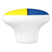 Geometrische vormen Abstract modern kunstpatroon Keramische Knop (Zijkant)