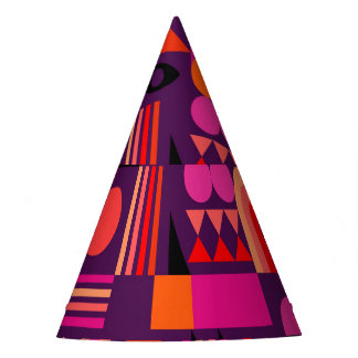 Geometrische vormen Abstract naadloos patroon. Feesthoedjes