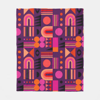 Geometrische vormen Abstract naadloos patroon. Fleece Deken