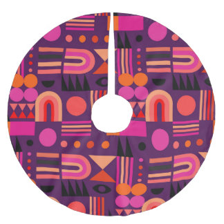 Geometrische vormen Abstract naadloos patroon. Kerstboom Rok