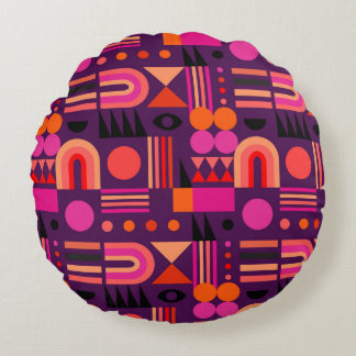 Geometrische vormen Abstract naadloos patroon. Rond Kussen