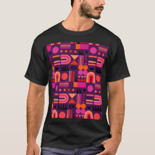 Geometrische vormen Abstract naadloos patroon. T-shirt