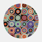 Geometrische vormen, Abstract ontwerp. Glas Ornament (Achterkant)