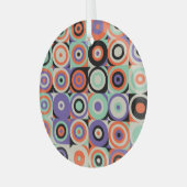 Geometrische vormen, Abstract ontwerp. Glas Ornament (Voorkant links)