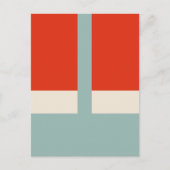 Geometrische vormen Abstract rood grijs Briefkaart (Voorkant)