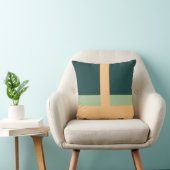 Geometrische vormen Abstracte kunst Groene abrikoo Kussen (Stoel)