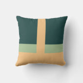 Geometrische vormen Abstracte kunst Groene abrikoo Kussen (Achterkant)