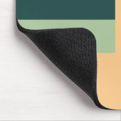 Geometrische vormen Abstracte kunst Groene abrikoo Muismat (Hoek)