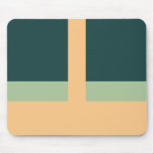 Geometrische vormen Abstracte kunst Groene abrikoo Muismat (Voorkant)