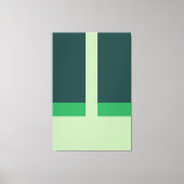 Geometrische vormen Abstracte kunst Groene kleuren Canvas Afdruk (Voorkant)