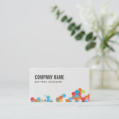 Geometrische vormen | Achtergrond Canvas Visitekaartje (Staand voorkant)