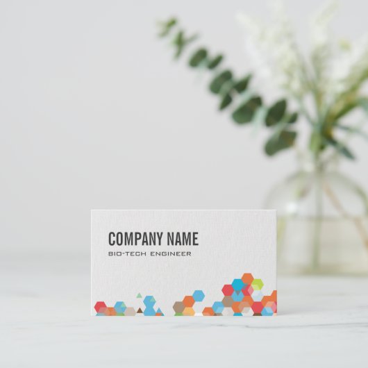 Geometrische vormen | Achtergrond Canvas Visitekaartje (Staand voorkant)