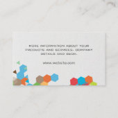 Geometrische vormen | Achtergrond Canvas Visitekaartje (Achterkant)