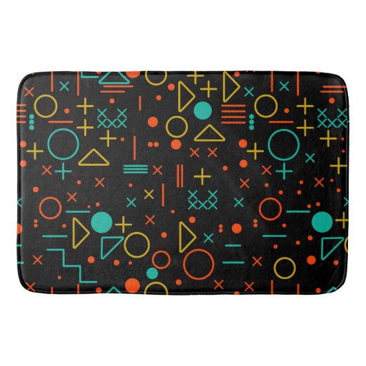 Geometrische vormen badmat (Voorkant)