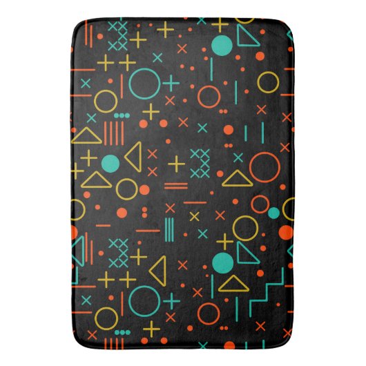 Geometrische vormen badmat (Voorkant Verticaal)