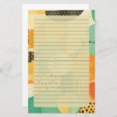 Geometrische vormen briefpapier (Voorkant / Achterkant)