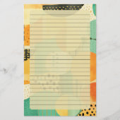 Geometrische vormen briefpapier (Voorkant)