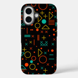 Geometrische vormen iPhone 16 hoesje