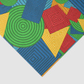 Geometrische vormen collage (heldere kleuren) tissuepapier (Detail)