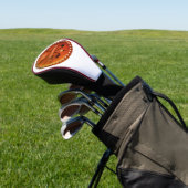 Geometrische Vormen Design leer Golfheadcover (Insitu)