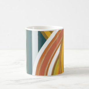 Geometrische Vormen en Levendige Kleuren Muur Kuns Koffiemok