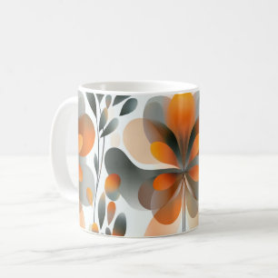 Geometrische vormen en levendige kleuren muurkunst koffiemok