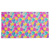 Geometrische vormen en lijnen in levendige kleuren kussensloop (Voorkant-Rechts)