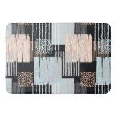 Geometrische vormen en strepen badmat (Voorkant)