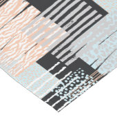 Geometrische vormen en strepen korte tafelloper (Hoek)