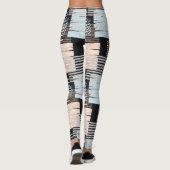Geometrische vormen en strepen leggings (Achterkant)
