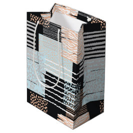Geometrische vormen en strepen medium cadeauzakje